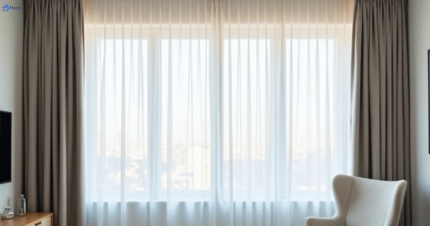 Freshly steam cleaned curtains in churchill QLD