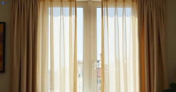 Dusty and dull curtains in churchill before steam cleaning